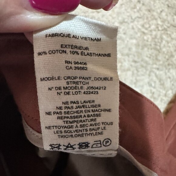 Theory Pants Women’s Size 10 Brown Cropped Wide Leg Culottes - Picture 9 of 11